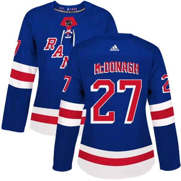 Damen New York Rangers Trikot Ryan McDonagh 27 Blau Authentic